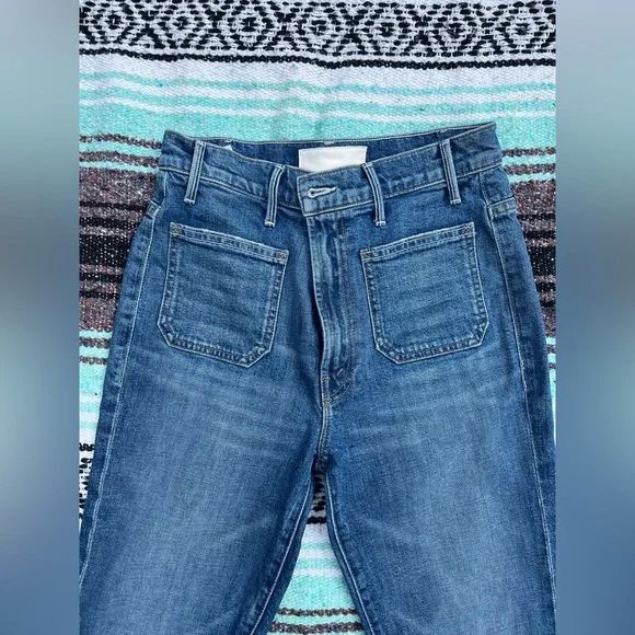 MOTHER denim - Hustler Patch Pocket flood jeans, size 28 - Picture 5 of 9